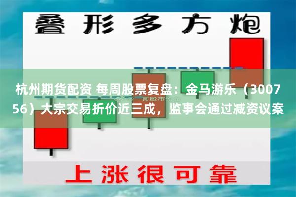 杭州期货配资 每周股票复盘：金马游乐（300756）大宗交易折价近三成，监事会通过减资议案
