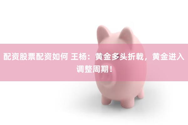 配资股票配资如何 王杨：黄金多头折戟，黄金进入调整周期！