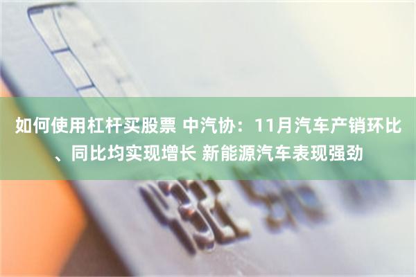 如何使用杠杆买股票 中汽协：11月汽车产销环比、同比均实现增长 新能源汽车表现强劲
