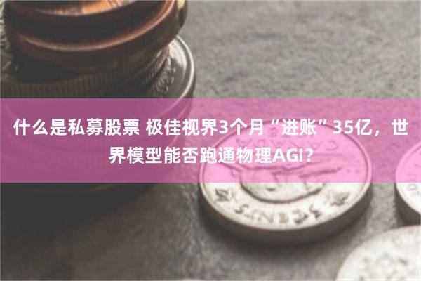 什么是私募股票 极佳视界3个月“进账”35亿，世界模型能否跑通物理AGI？