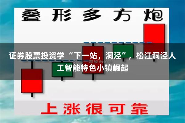 证券股票投资学 “下一站，洞泾”，松江洞泾人工智能特色小镇崛起