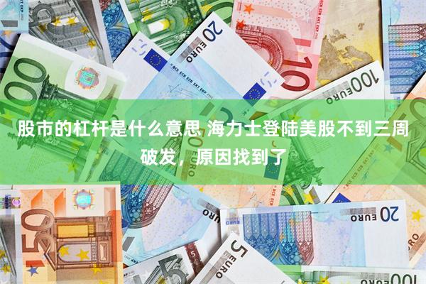 股市的杠杆是什么意思 海力士登陆美股不到三周破发，原因找到了