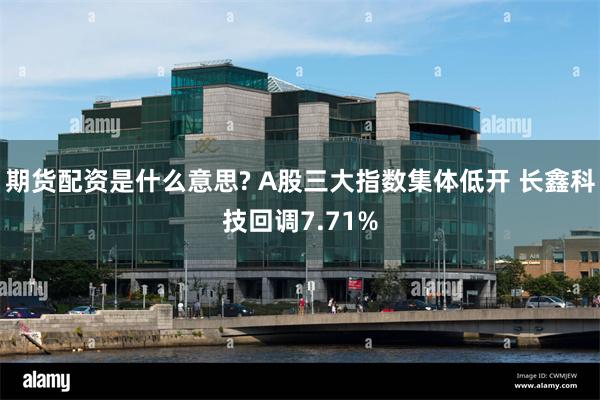 期货配资是什么意思? A股三大指数集体低开 长鑫科技回调7.71%