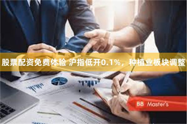 股票配资免费体验 沪指低开0.1%，种植业板块调整