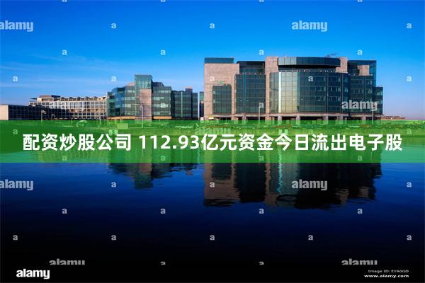 配资炒股公司 112.93亿元资金今日流出电子股