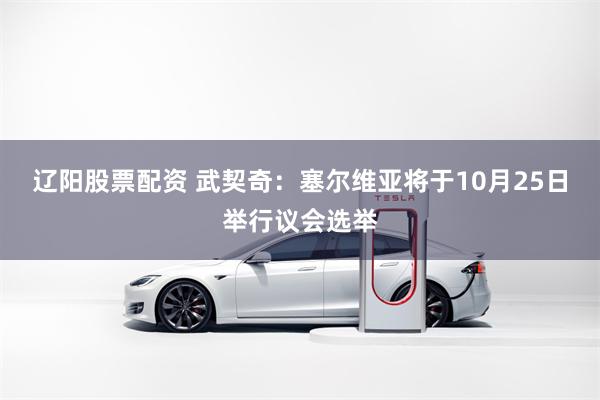 辽阳股票配资 武契奇：塞尔维亚将于10月25日举行议会选举