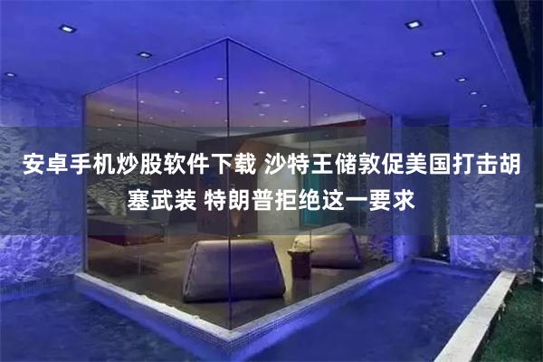 安卓手机炒股软件下载 沙特王储敦促美国打击胡塞武装 特朗普拒绝这一要求
