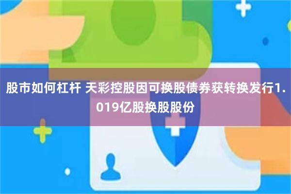 股市如何杠杆 天彩控股因可换股债券获转换发行1.019亿股换股股份